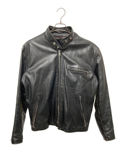 Schott（ショット）Schott (ショット) ファーライナー付きレザージャケット ブラック サイズ:42の古着・服飾アイテム
