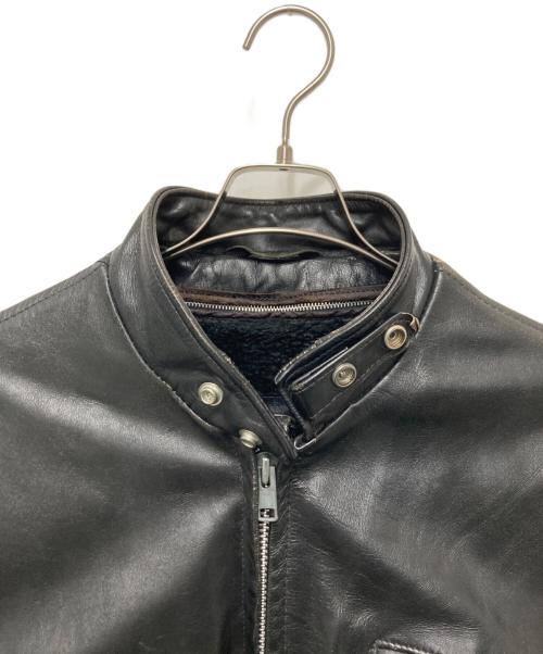 Schott（ショット）Schott (ショット) ファーライナー付きレザージャケット ブラック サイズ:42の古着・服飾アイテム