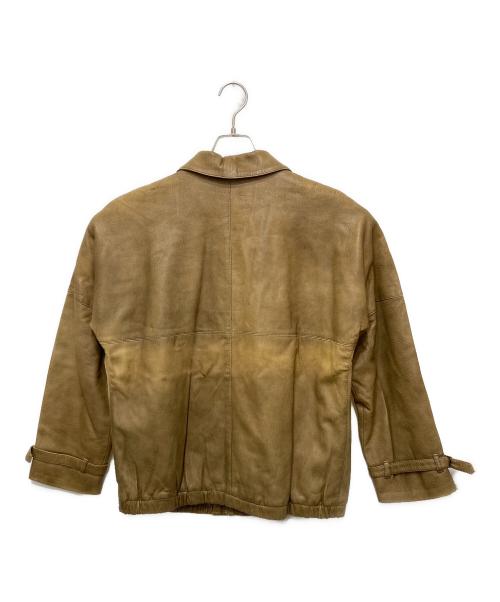 GIMO'S（ジモス）GIMO'S (ジモス) ヴィンテージレザージャケット ブラウン サイズ:46の古着・服飾アイテム