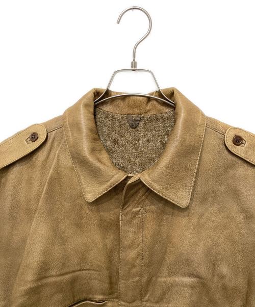 GIMO'S（ジモス）GIMO'S (ジモス) ヴィンテージレザージャケット ブラウン サイズ:46の古着・服飾アイテム