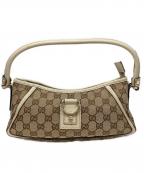 GUCCIグッチ）の古着「ワンショルダーバッグ」｜ブラウン×アイボリー