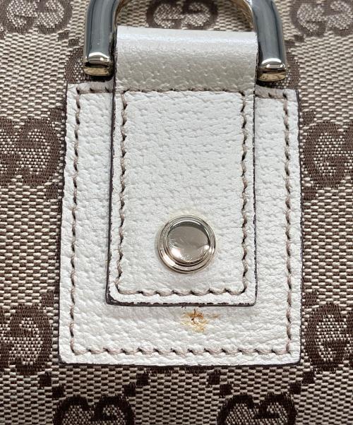 GUCCI（グッチ）GUCCI (グッチ) ワンショルダーバッグ ブラウン×アイボリーの古着・服飾アイテム