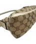 中古・古着 GUCCI (グッチ) ワンショルダーバッグ ブラウン×アイボリー：65000円