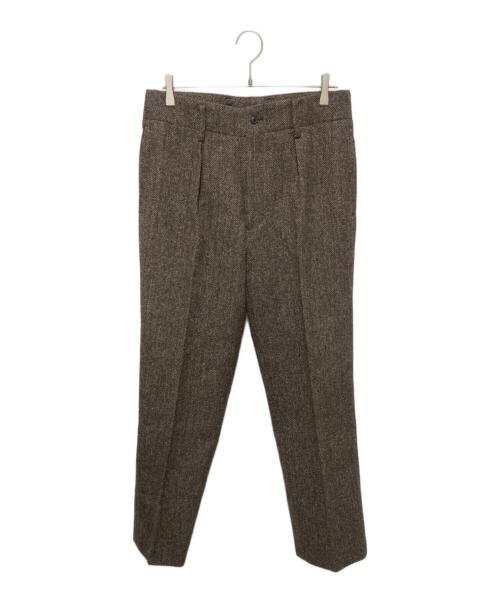 UNITED ARROWS（ユナイテッドアローズ）UNITED ARROWS (ユナイテッドアローズ) ツイードパンツ ブラウン サイズ:48の古着・服飾アイテム