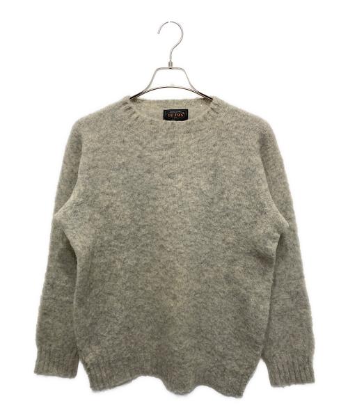 BEAMS PLUS（ビームスプラス）BEAMS PLUS (ビームスプラス) シェットランドニット グレー サイズ:Ⅼの古着・服飾アイテム