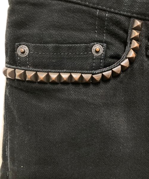Hysteric Glamour（ヒステリックグラマー）Hysteric Glamour (ヒステリックグラマー) スタッズスキニーデニムパンツ ブラック サイズ:28の古着・服飾アイテム