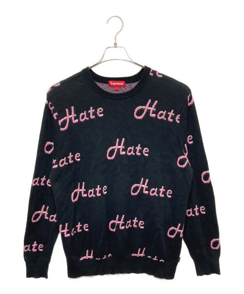 SUPREME（シュプリーム）SUPREME (シュプリーム) HATE SWEATER／ニット ブラック サイズ:Ⅼの古着・服飾アイテム