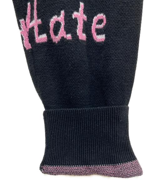 SUPREME（シュプリーム）SUPREME (シュプリーム) HATE SWEATER／ニット ブラック サイズ:Ⅼの古着・服飾アイテム