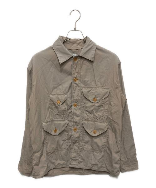 POST O'ALLS（ポストオーバーオールズ）POST O'ALLS (ポストオーバーオールズ) クルーザージャケット ベージュ サイズ:Ⅿの古着・服飾アイテム
