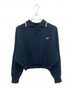 FRED PERRY×RAY BEAMSフレッドペリー×レイ ビームス）の古着「【別注】カラーニットカーディガン」｜ネイビー