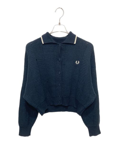 FRED PERRY（フレッドペリー）FRED PERRY (フレッドペリー) RAY BEAMS (レイ ビームス) 【別注】カラーニットカーディガン ネイビー サイズ:36の古着・服飾アイテム
