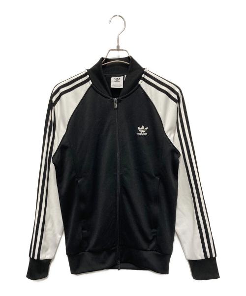 adidas（アディダス）adidas (アディダス) アディカラー クラシックス SSTトラックジャケット ブラック×ホワイト サイズ:Ⅿの古着・服飾アイテム