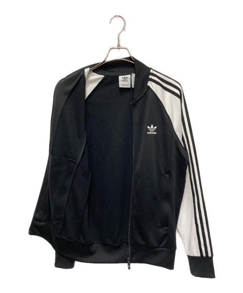 adidas（アディダス）adidas (アディダス) アディカラー クラシックス SSTトラックジャケット ブラック×ホワイト サイズ:Ⅿの古着・服飾アイテム