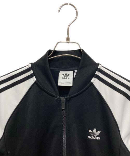 adidas（アディダス）adidas (アディダス) アディカラー クラシックス SSTトラックジャケット ブラック×ホワイト サイズ:Ⅿの古着・服飾アイテム