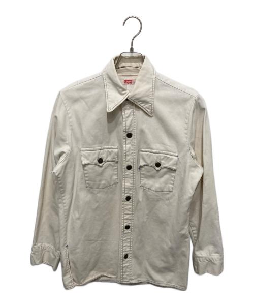 LEVI'S（リーバイス）LEVI'S (リーバイス) デニムシャツジャケット ホワイト サイズ:Ⅿの古着・服飾アイテム