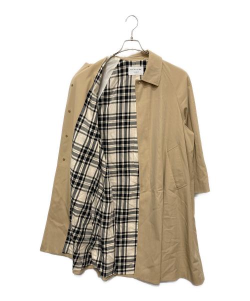 MACPHEE（マカフィー）MACPHEE (マカフィー) コットンナイロンツイル ステンカラーコート ベージュ サイズ:34の古着・服飾アイテム