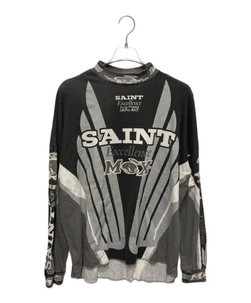 SAINT MICHAEL（セントマイケル）SAINT MICHAEL (セントマイケル) SAINT MX LS T-SHIRT グレー サイズ:XLの古着・服飾アイテム