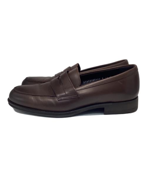green label relaxing（グリーンレーベルリラクシング）green label relaxing (グリーンレーベルリラクシング) ハッスイ スムース フレンチ ローファ ブラウン サイズ:SIZE 7 1/2の古着・服飾アイテム