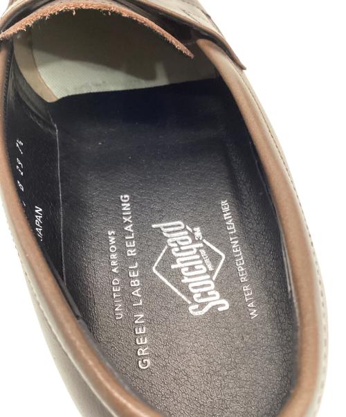 green label relaxing（グリーンレーベルリラクシング）green label relaxing (グリーンレーベルリラクシング) ハッスイ スムース フレンチ ローファ ブラウン サイズ:SIZE 7 1/2の古着・服飾アイテム