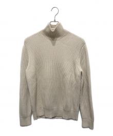 AURALEE（オーラリー）の古着「SUPER FINE WOOL RIB KNIT TURTLE NECK P/O」｜アイボリー