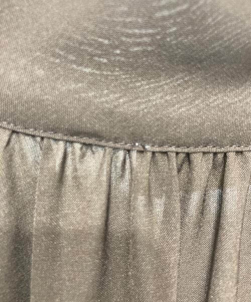 BALLSEY（ボールジィ）BALLSEY (ボールジィ) シアートロピカル ボウタイブラウス ブラウン サイズ:36の古着・服飾アイテム