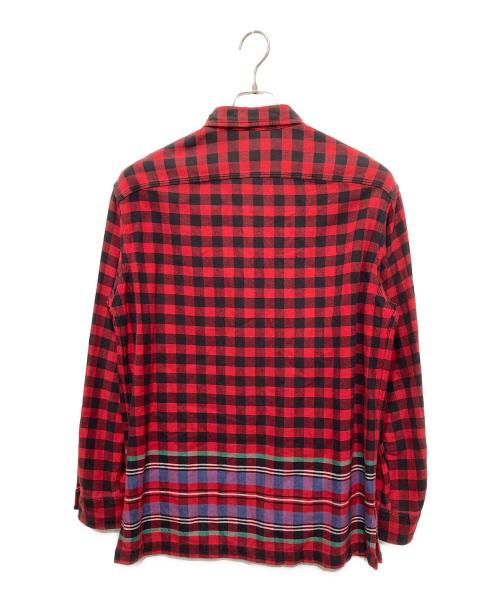 POLO RALPH LAUREN（ポロ・ラルフローレン）POLO RALPH LAUREN (ポロ・ラルフローレン) ブロックチェックネルシャツ レッド サイズ:Ⅿの古着・服飾アイテム