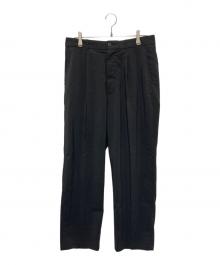STEVEN ALAN（スティーブンアラン）の古着「RENULNN アウト ワンプリーツ スラックス」｜ブラック
