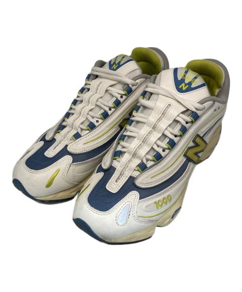 NEW BALANCE（ニューバランス）NEW BALANCE (ニューバランス) ローカットスニーカー ホワイト×ブルー サイズ:28cmの古着・服飾アイテム