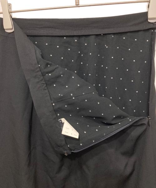 Y's（ワイズ）Y's (ワイズ) ウールギャバジンマキシスカート ブラック サイズ:3の古着・服飾アイテム