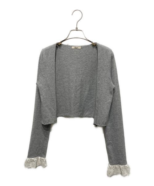 lumignon（ルミニョン）lumignon (ルミニョン) Fluffy cotton lace 3set グレー サイズ:Sの古着・服飾アイテム