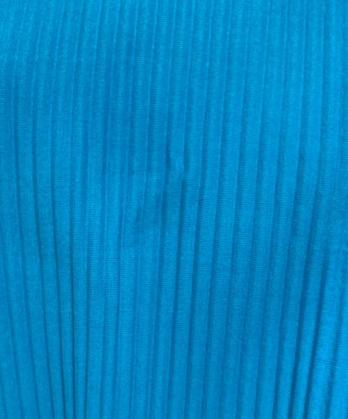 me ISSEY MIYAKE（ミーイッセイ ミヤケ）me ISSEY MIYAKE (ミーイッセイ ミヤケ) FINE KNIT PLEATS カーディガン ブルー サイズ:FREEの古着・服飾アイテム