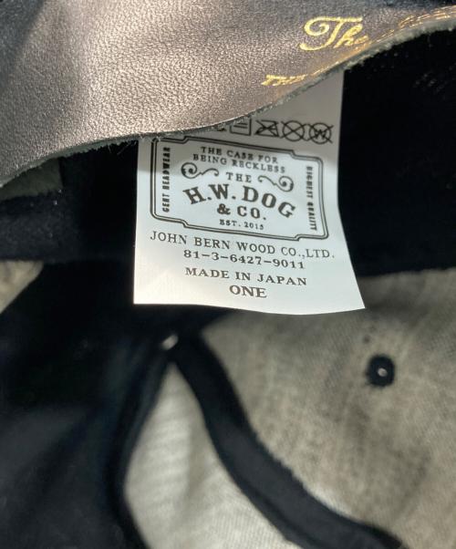 THE H.W.DOG&CO.（エイチダブリュードッグアンドコー）THE H.W.DOG&CO. (エイチダブリュードッグアンドコー) ベースボールキャップ ブラックの古着・服飾アイテム