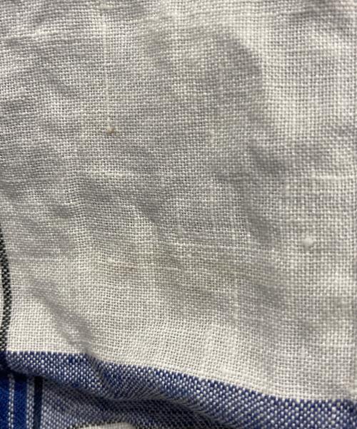 RALPH LAUREN（ラルフローレン）RALPH LAUREN (ラルフローレン) リネンチェックシャツ ホワイト サイズ:Ⅿの古着・服飾アイテム