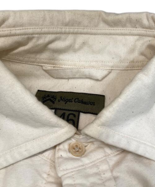 NIGEL CABOURN（ナイジェルケーボン）NIGEL CABOURN (ナイジェルケーボン) ブリティッシュオフィサーズシャツ アイボリー サイズ:46の古着・服飾アイテム