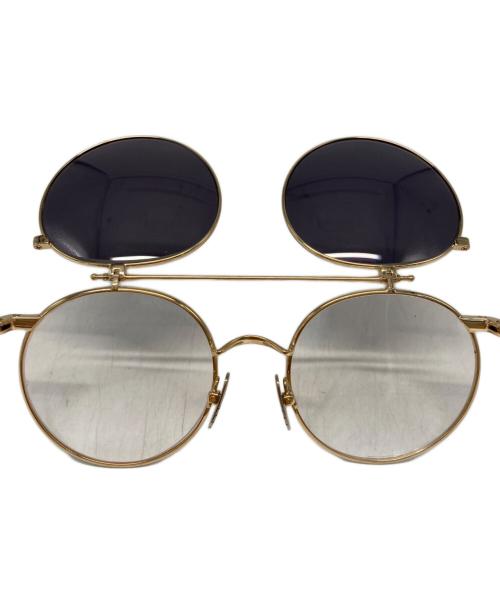Thom Browne（トムブラウン）Thom Browne (トムブラウン) フリップアップサングラス ゴールド サイズ:TB-001A-51の古着・服飾アイテム