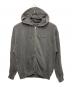 X-LARGE（エクストララージ）の古着「PIGMENT DYED EMBOSS LOGO ZIP HOODED SWEAT」｜ブラック