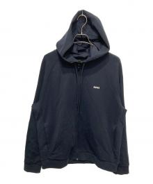 BOSS（ボス）の古着「ロゴプリントジップパーカー」｜ネイビー