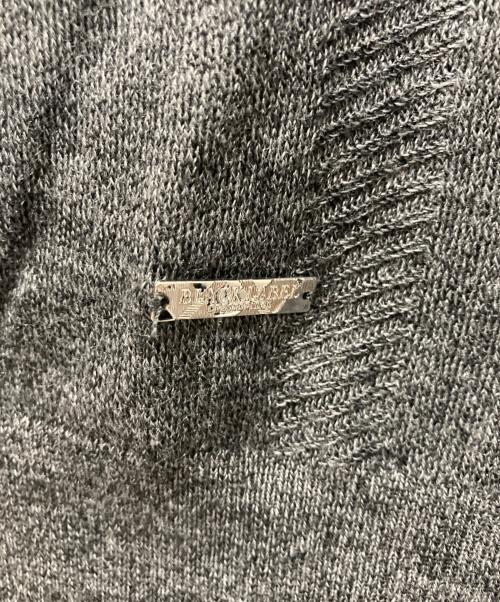 BLACK LABEL CRESTBRIDGE（ブラックレーベル クレストブリッジ）BLACK LABEL CRESTBRIDGE (ブラックレーベル クレストブリッジ) シャドーチェッククルーネックニット グレー サイズ:XLの古着・服飾アイテム