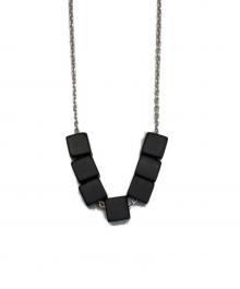 CTHY（シティ）の古着「CUBE STONE NECKLACE／キューブストーンネックレス」｜ブラック
