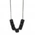 CTHY（シティ）の古着「CUBE STONE NECKLACE／キューブストーンネックレス」｜ブラック