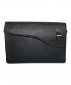 PELLE MORBIDA×福島雄介ペッレモルビダ×）の古着「コラボクラッチバッグ」｜ブラック