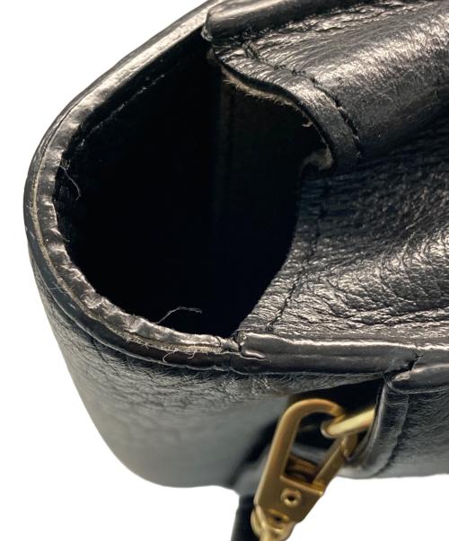 PELLE MORBIDA（ペッレモルビダ）PELLE MORBIDA (ペッレモルビダ) 福島雄介 コラボクラッチバッグ ブラックの古着・服飾アイテム