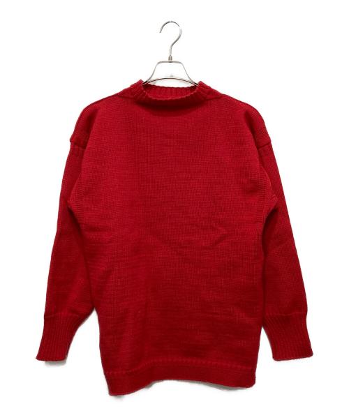 LeTricoteur（ル トリコチュール）LeTricoteur (ル トリコチュール) ガンジーセーター レッド サイズ:42の古着・服飾アイテム