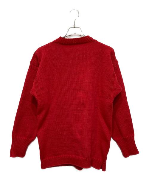 LeTricoteur（ル トリコチュール）LeTricoteur (ル トリコチュール) ガンジーセーター レッド サイズ:42の古着・服飾アイテム