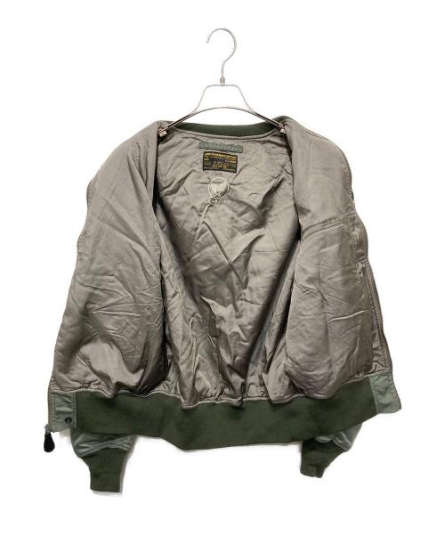 HOUSTON（ヒューストン）HOUSTON (ヒューストン) L-2B フライトジャケット カーキ サイズ:XLの古着・服飾アイテム