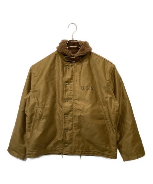 waiper（ワイパー）waiper (ワイパー) アルパカライナー N-1 デッキジャケット ブラウン サイズ:46の古着・服飾アイテム