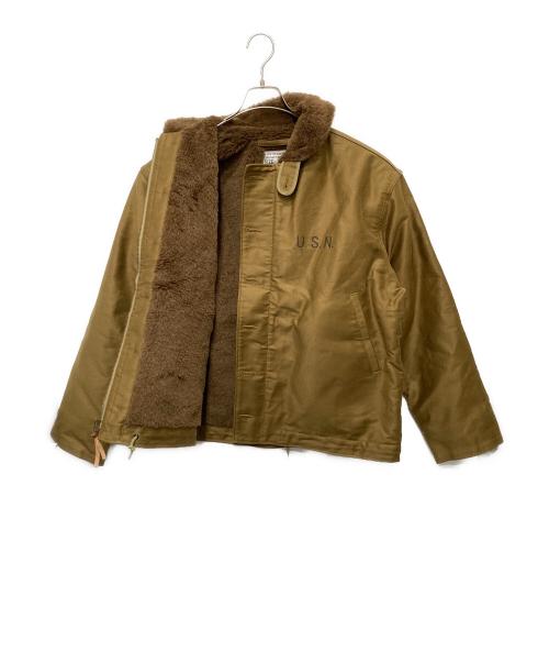 waiper（ワイパー）waiper (ワイパー) アルパカライナー N-1 デッキジャケット ブラウン サイズ:46の古着・服飾アイテム
