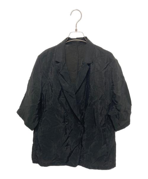 IENA（イエナ）IENA (イエナ) ウォッシャブル シアーショートスリーブジャケット ブラック サイズ:38の古着・服飾アイテム