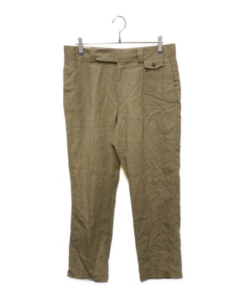 CARUSO（カルーゾ）CARUSO (カルーゾ) リネンスラックスパンツ ベージュ サイズ:50-ORの古着・服飾アイテム