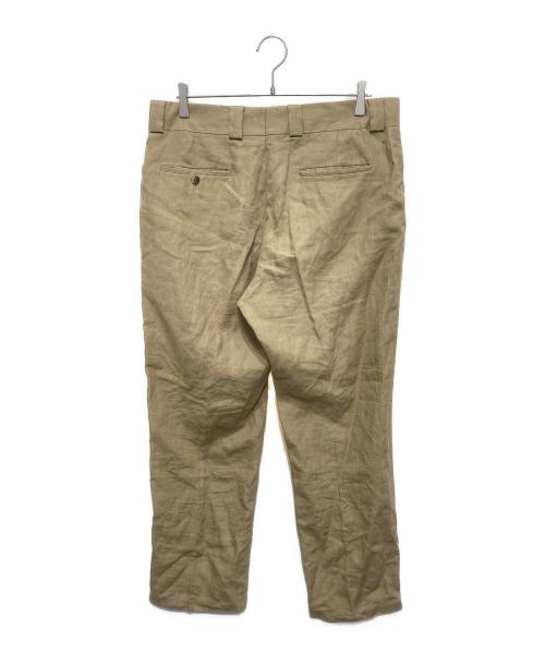 CARUSO（カルーゾ）CARUSO (カルーゾ) リネンスラックスパンツ ベージュ サイズ:50-ORの古着・服飾アイテム